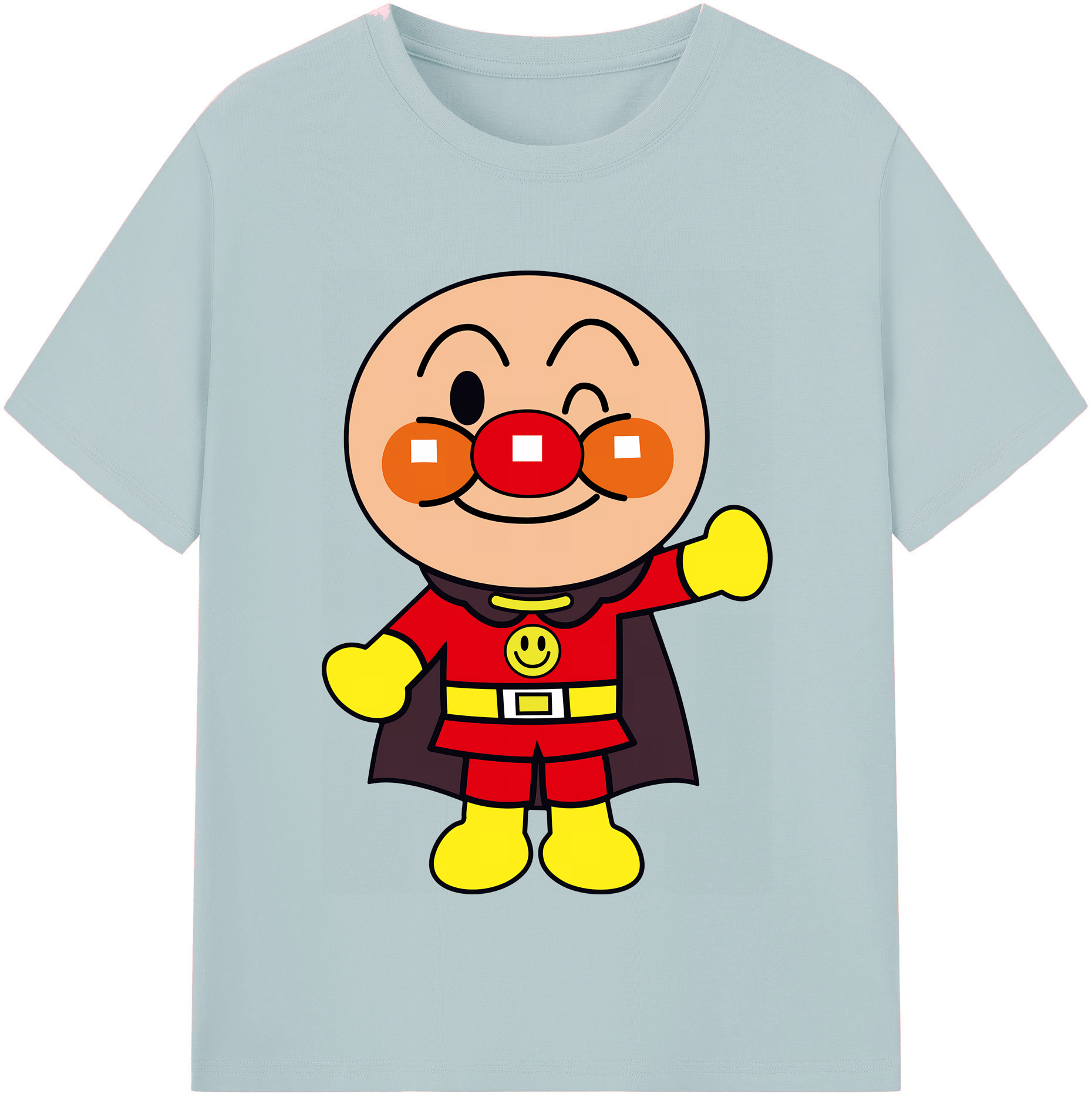 （画像用） アンパンマン Anpanman 綿100％半袖Tシャツ（フロントプリント）